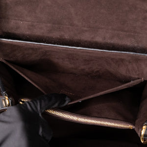 LOUIS VUITTON EMPREINTE TROCADERO SHOULDER BAG  BLACK GHW