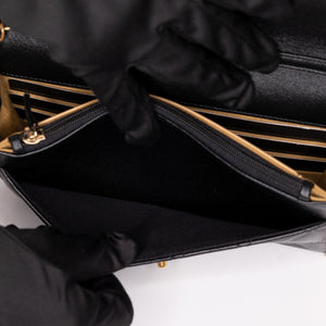 CHANEL 25A PEARL CRUSH WALLET ON CHAIN LAMBSKIN LEATHER GHW (MICROCHIP)