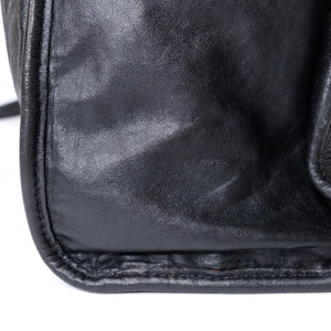 MIUMIU TOTE BAG LEATHER BLACK