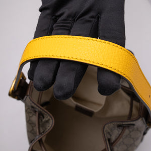 GUCCI GG SUPREME DRAWSTRING BUCKET BACKPACK CANVAS MULTICOLOR GHW