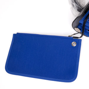 HERMES HERBAG ZIP 31 BLUE ELECTRIQUE / BLACK SHW STAMP Z