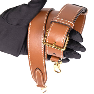 BURBERRY WORLD OF THE POCKET MEDIUM CANVAS WITH LEATHER GHW