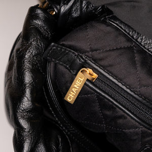 CHANEL 22 BACKPACK CALFSKIN BLACK GHW