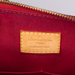 LOUIS VUITTON ALMA PM PATENT LEATHER RED GHW