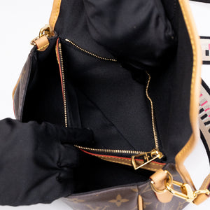 LOUIS VUITTON DIANE MONOGRAM CANVAS BAG WITH JACQUARD STRAP
