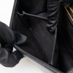 CHRISTIAN DIOR SMALL DIORAMA BLACK CALFSKIN BAG LGHW