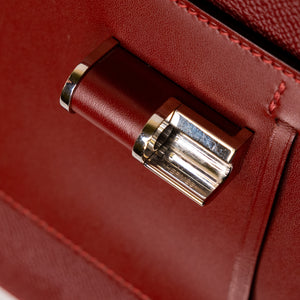 HERMES SACABAR 24 BAG EPSOM / SWIFT SIENNNE / CUIVRE SHW STAMP D