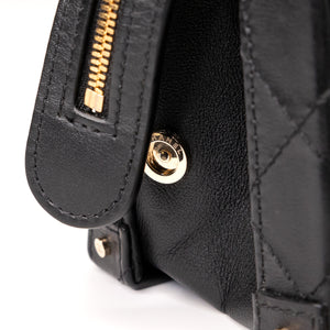 CHANEL 22B SMALL VANITY CASE CALFSKIN BLACK GHW