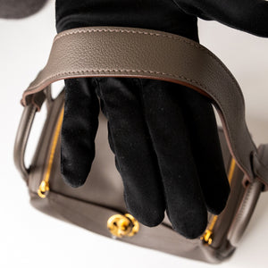 HERMES LINDY 26 EVERCOLOR GRIS ETAIN GHW STAMP Z