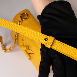LOUIS VUITTON TWIST MM EPI LEATHER YELLOW GHW (MICROCHIP)