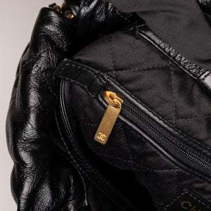 CHANEL 22 BACKPACK CALFSKIN BLACK GHW