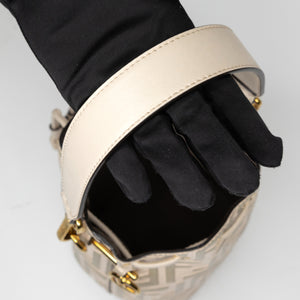 FENDI MON TRESOR MINI BUCKET BAG BEIGE GHW