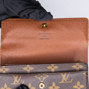 LOUIS VUITTON COATED CANVAS CONTINENTAL WALLET