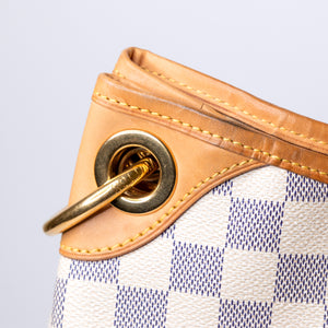 LOUIS VUITTON DAMIER AZUR GALLIERA PM SHOULDER BAG GHW