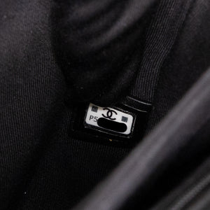 CHANEL 23K SLING SMALL FLAP BAG BLACK CALFSKIN LEATHER GHW