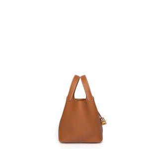 HERMES PICOTIN 18 LOCK BAG CLEMENCE GOLD GHW STAMP K