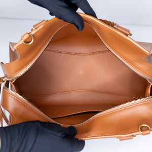 BALENCIAGA SMALL NEO CLASSIC CITY BAG IN BROWN