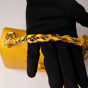 LOUIS VUITTON TWIST MM EPI LEATHER YELLOW GHW (MICROCHIP)