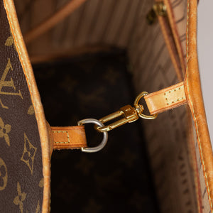 LOUIS VUITTON NEVERFULL MM MONOGRAM CANVAS GHW