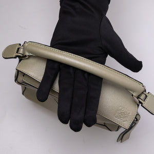 LOEWE MINI PUZZLE BAG CALFSKIN LIGHT GREEN SHW