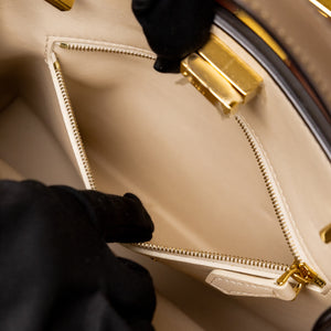 FENDI SMALL PEEKABOO BAG BROWN CALFSKIN LEATHER GHW