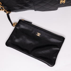 CHANEL 25 MEDIUM BAG CAVIAR LEATHER GHW