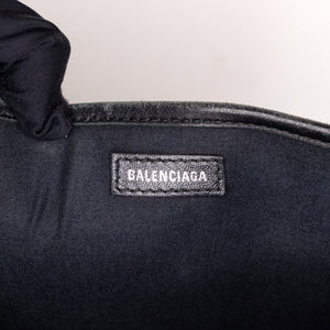 BALENCIAGA NAVY CABAS SMALL TOTE IN BLUE COATED CANVAS