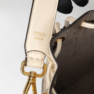 FENDI MON TRESOR MINI BUCKET BAG BEIGE GHW