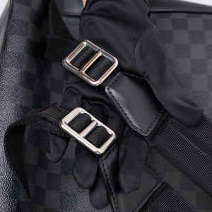 LOUIS VUITTON DAMIER GRAPHITE JOSH BACKPACK CANVAS BLACK GRAY MEN UNISEX