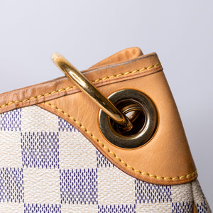 LOUIS VUITTON DAMIER AZUR GALLIERA PM SHOULDER BAG GHW