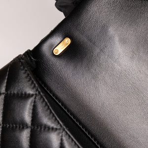 CHANEL 25B PEARL HANDLE MINI SQUARE LAMBSKIN LEATHER GHW (MICROCHIP)