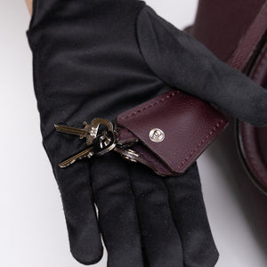 LOUIS VUITTON SOFIA COPPOLA RED BROWN LEATHER BAG SHW