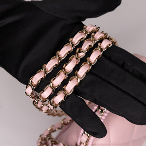 CHANEL 25P TOP HANDLE MINI FLAP BAG （MICROCHIP)