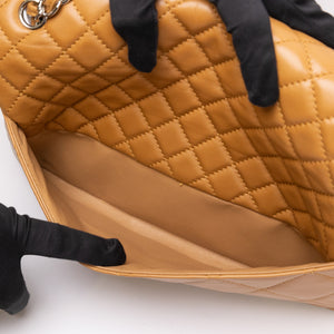 CHANEL VINTAGE FLAP BAG CARAMEL LAMBSKIN SHW