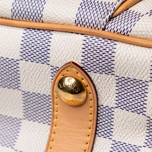 LOUIS VUITTON DAMIER AZUR GALLIERA PM SHOULDER BAG GHW