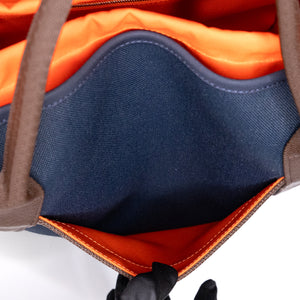 HERMES THE GROOMING BAG BLUE NAVY / FEU STAMP Z