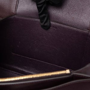 CELINE FRAME BAG CALFSKIN BROWN / WHITE GHW