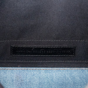 BALENCIAGA NAVY CABAS SMALL TOTE IN BLUE COATED CANVAS