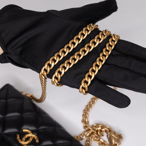 CHANEL 22K MINI WALLET ON CHAIN GHW (MICROCHIP)