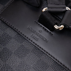 LOUIS VUITTON DAMIER GRAPHITE JOSH BACKPACK CANVAS BLACK GRAY MEN UNISEX