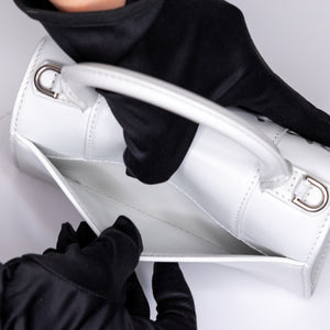 BALENCIAGA HOURGLASS XS WHITE SHW