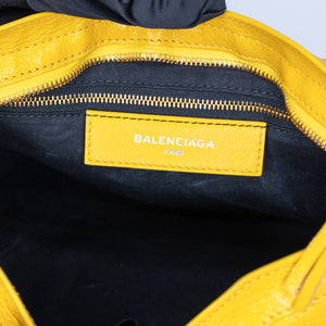 BALENCIAGA SMALL CLASSIC CITY CROSSBODY BAG YELLOW GHW