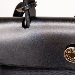 HERMES HERBAG 31 BLACK SHW STAMP T