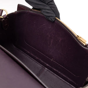 CELINE FRAME BAG CALFSKIN BROWN / WHITE GHW