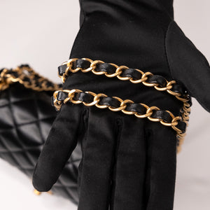 CHANEL 25B PEARL HANDLE MINI SQUARE LAMBSKIN LEATHER GHW (MICROCHIP)