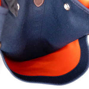 HERMES THE GROOMING BAG BLUE NAVY / FEU STAMP Z