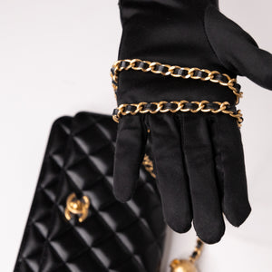 CHANEL 25A PEARL CRUSH WALLET ON CHAIN LAMBSKIN LEATHER GHW (MICROCHIP)