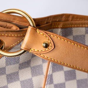 LOUIS VUITTON DAMIER AZUR GALLIERA PM SHOULDER BAG GHW