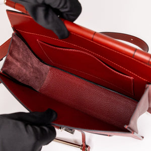 HERMES SACABAR 24 BAG EPSOM / SWIFT SIENNNE / CUIVRE SHW STAMP D