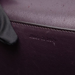 CELINE FRAME BAG CALFSKIN BROWN / WHITE GHW